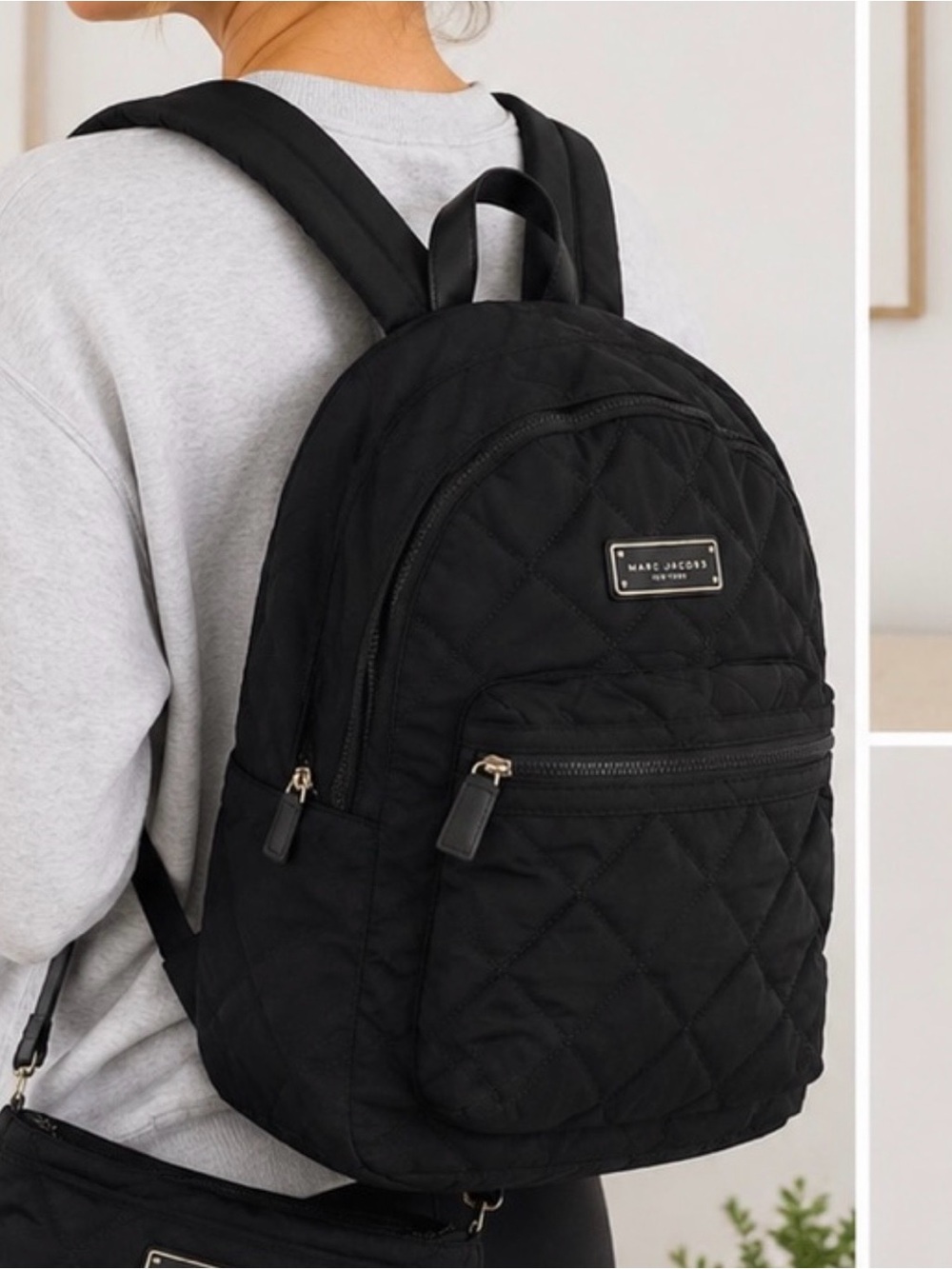Marc Jacobs Black Quilted Backpack - Picture 15 of 15